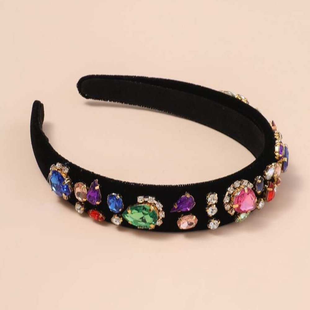 Multicolored Gemstones Headband